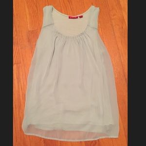 Size XS Elle dress tank chiffon overlay, mint